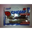 CHOMP LARGE SERIES SOFTBAIT, BROWN/WHITE, 10" (250mm), 100 GRAMS, 1P/BAG