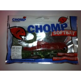 CHOMP LARGE SERIES SOFTBAIT, GREEN/RED, 10" (250mm), 100 GRAMS, 1P/BAG  