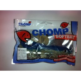 CHOMP EXTRA LARGE SERIES SOFTBAIT, BLUE/WHITE, 14" (350MM), 200 GRAMS, 1P/BAG
