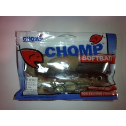 CHOMP EXTRA LARGE SERIES SOFTBAIT, BROWN/WHITE, 14" (350MM), 200 GRAMS, 1P/BAG